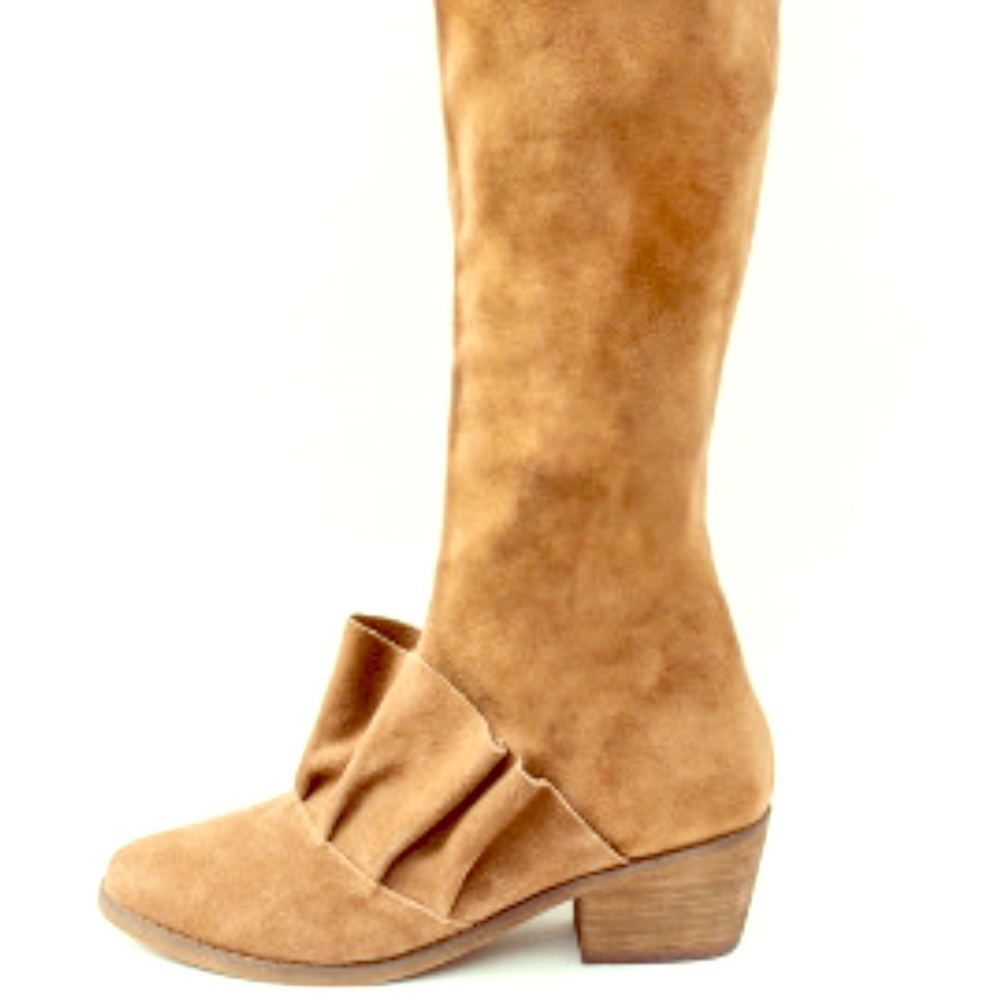 Ruffle Boots for Women(Almost to the knee)